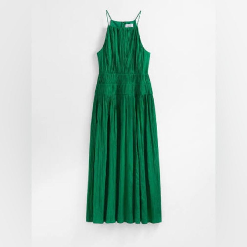 Elegant Green Sleeveless Dress